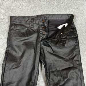 MNML Jeans Means 31 M16 STRETCH DENIM BLACK WAXED COATED